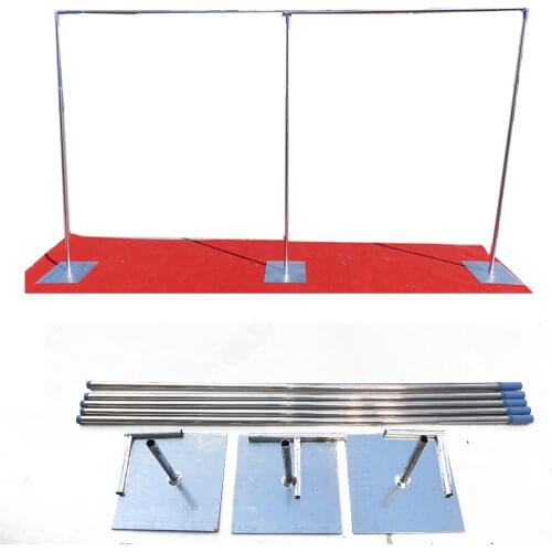 BIT.FLY 3x6M Extra Thicker Durable Adjustable Square Tube Pipe Stainless Steel Wedding Arch Backdrop Stand Curtain Decoration