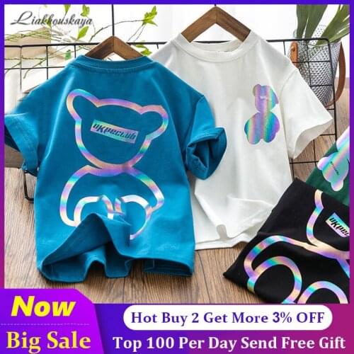 Brand High Quality Summer T-Shirt For Girls ChildrenS Clothes Anime T-Shirt Boy Or Girl Tees Top Short Sleeve Tshirt 110-160cm