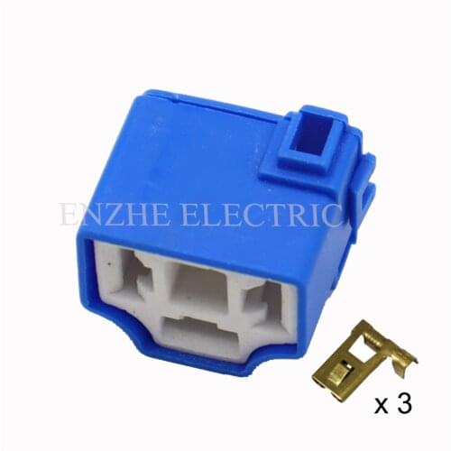 Lamp holder 7.8 Ceramic H4-2B car female cable connector terminal 3 pin wire connector automotive Plug socket