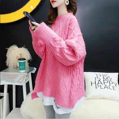 Cheap wholesale 2021 spring autumn winter new fashion casual warm nice women Sweater woman female OL white sweater Ay232