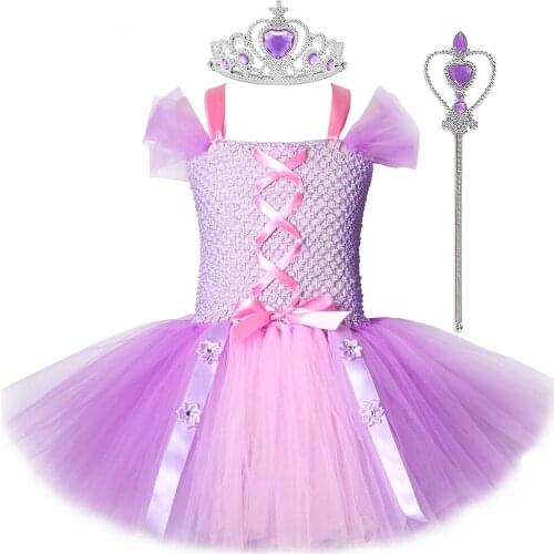 Baby Girl Tutu Dresses for Kids Dress Up Costumes for Halloween Christmas Princess Costume Children Cosplay Outfits