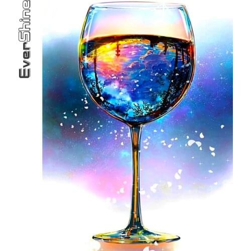 Evershine Diamond Painting Cup Landscape New Arrival Diamond Embroidery Sunset Cross Stitch Kit Mosaic 5D DIY Handmade Gift