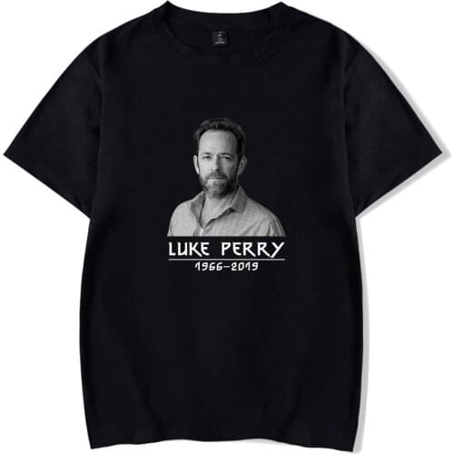 Beverly Hills 90210 Luke Perry T-shirt Men Women Short Sleeve Print Luke Perry T shirt Mens Tops black Summer Hip Hop T shirts