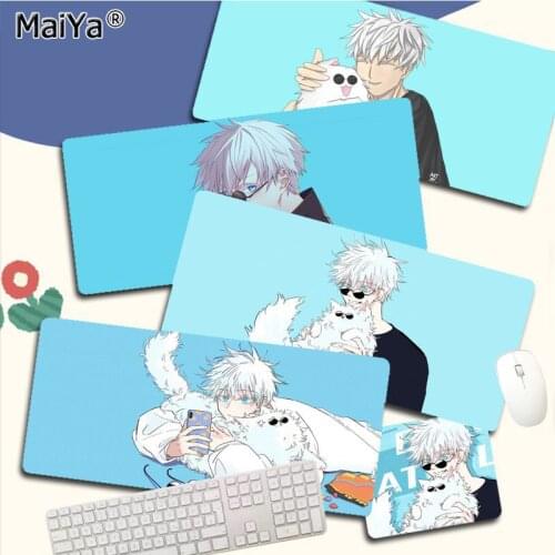 Anime Jujutsu Kaisen Gojo Satoru Cute Cat Mats Gamer Play Mats Mousepad Size For Deak Mat For Overwatch/cs Go/world Of Warcraft