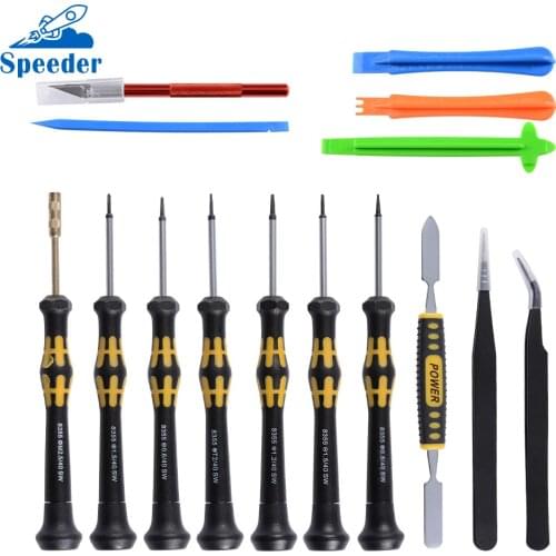 15 in 1 SW-1090 Prying and Opening Repairing Tool Kit With Screwdrivers Spudgers And Tweezers For iphone full set