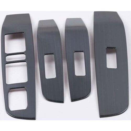 For Haval F7 F7x Car Window Switch Panel Trims Stainless Steel Decorative Interior Parts Frame Mouldings Accessories Auto