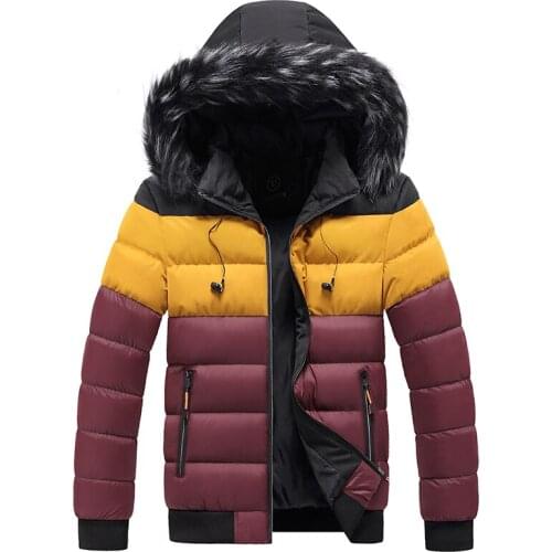 New Winter Jacket Men Casual Thick Warm Waterproof Coat Fur Hooded Parkas Jackets Male Autumn Outwear Outfit Parkas Jackets