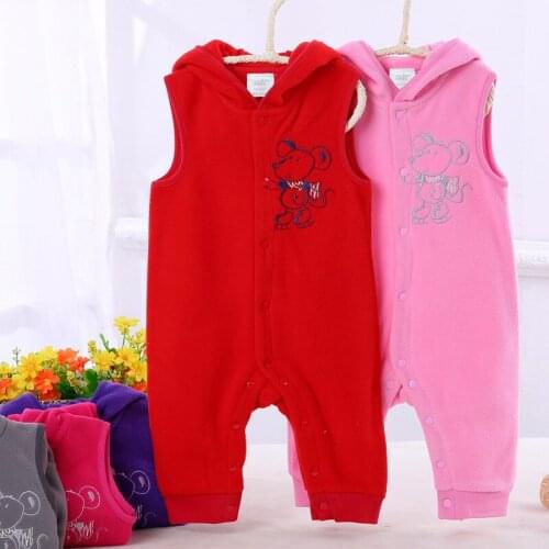 Imported baby kids clothes boys girls body suits sleeveless baby rompers body suit baby front opening clothing