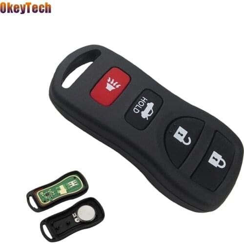 OkeyTech For Nissan Remote Key 3+1 4 Buttons 315mhz Keyless Entry Remote Control Key Fob Case Shell For Nissan KBRASTU15 Altima