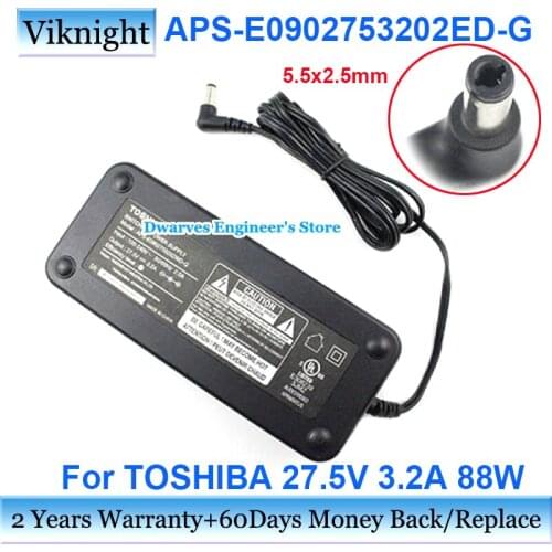 Genuine APS-E0902753202ED-G 27.5V 3.2A 88W AC Adapter Charger For Toshiba Power Supply 5.5x2.5mm