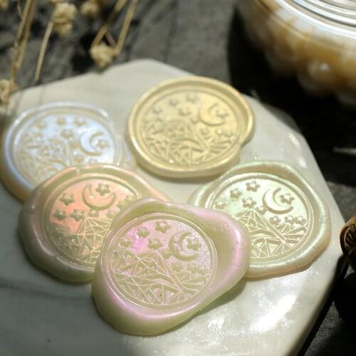 Pearlescent Fire Lacquer Wax Grain Stamp Scrapbook Sealing Wax Envelope Sealing Invitation Fire Lacquer Wax Craft Decoration