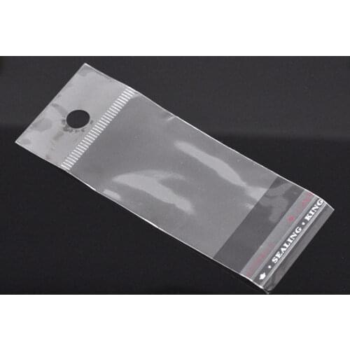 8SEASONS 200PCs Clear Self Adhesive Seal Plastic Bags 10x4cm (B05757)