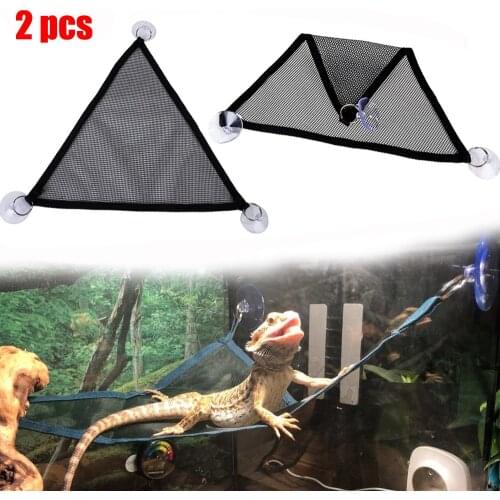 Reptile Lizard Hammock Reptile Toy Hanging Bed Lounger Lizard Mesh Sleeping Bed Creeping Pet Hammock Terrarium Decor Accessories