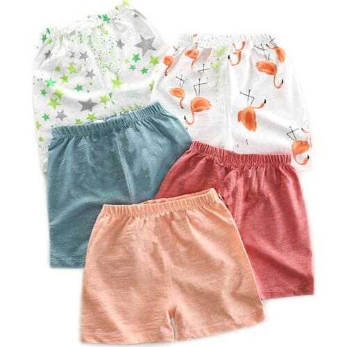 Toddler Boys Shorts Cotton Colored Shorts For Girls Boys Bottoms Kids Summer Clothes Baby Beach Short Pants Boy 1 2 3 4 5 Years