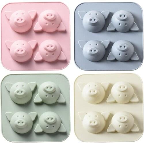 Cartoon Pig Silicone Molds Pudding Cookie Fondant Mold DIY Party Cake Decorating Tools Candy Chocolate Gummy Moulds Cake Mold