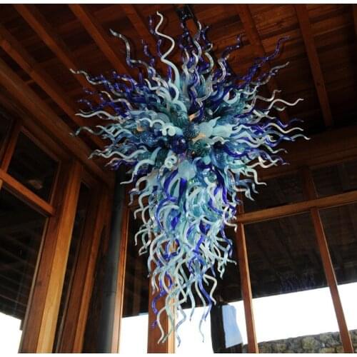 Modern LED Lamp CE UL Certificate Chihuly Borosilicate Glass Art Low Price Blown Glass Chandelier for Sale