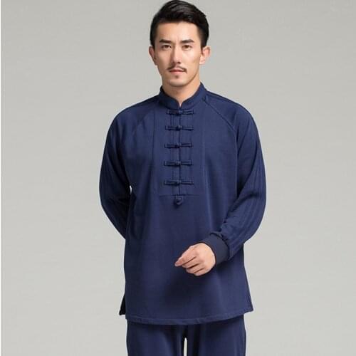 Men Women Spring Cotton Tai Chi Clothing Sports Training Exerise Running Walking Wushu Clothes Kung Fu Uniform Shirt Or Pants