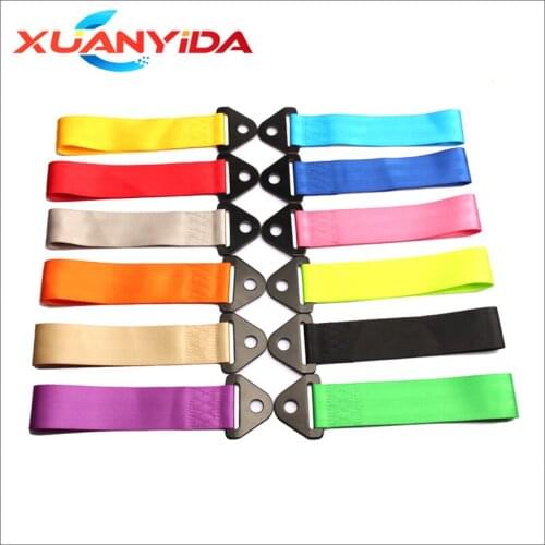 High Quality Xuanyida Universal Nylon Tow Strap Racing Car Tow Ropes/ Hook/ Towing Bars With Screws and Nuts without logo