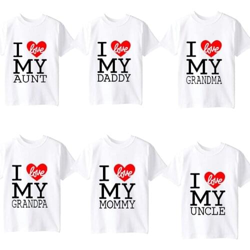 I love my mommy daddy grandma grandpa aunt uncle baby shower First 1st 2nd 3rd 4th birthday Christmas Mothers Fathers Day gift