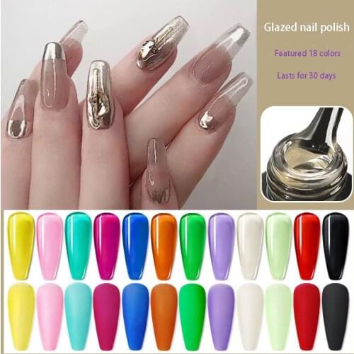 1PCS Gel Nail Polish All for Nails Art Manicure with Matt Base Top Coat Semi Permanant Shining Nail Gel Polish Varnishes