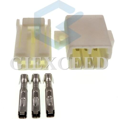 2 Sets 3 Pin 174921-1 Female Male Auto Connector 1.8 Pins PCB Socket For Automotive Cars Car Reading Light