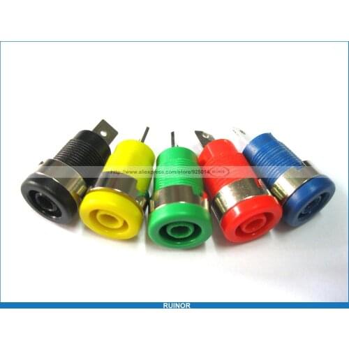 40 Pcs Binding Post Banana Jack for 4mm Safety Protection Plug 5 Colors SL2075