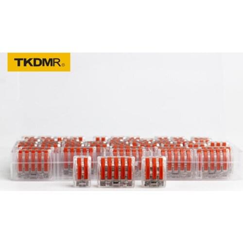 5/10/20/25pcs PCT-212-215 Universal Cable and Wire Connectors Quick Home compact wire connection push-in terminals