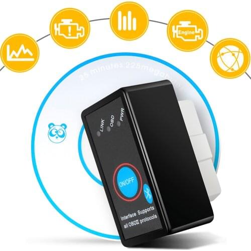 ODB2 OBDII Protocols Check Engine Code Fault Reader ELM327 V2.1 Bluetooth Car Diagnostic Scanner Tool For Ford Chevrolet Hyundai