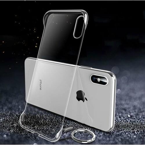 Frameless Clear Silicone Phone Case For iPhone 12 11 Pro Max 12 Mini X XR XS Max 8 7 Plus Transparent Slim Cover Case