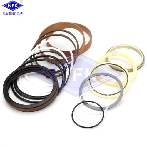 Free shipping large arm / boom arm / bucket cylinder oil seal repair package kit for R215 /7 R225-9 excavator inlet digger parts