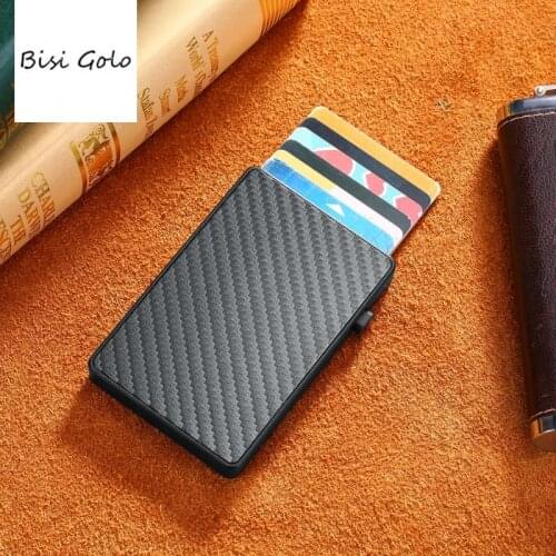 Men & Women Credit Card Holders Business ID Card Case Fashion Automatic RFID Card Holder Aluminium Bank Card Wallets