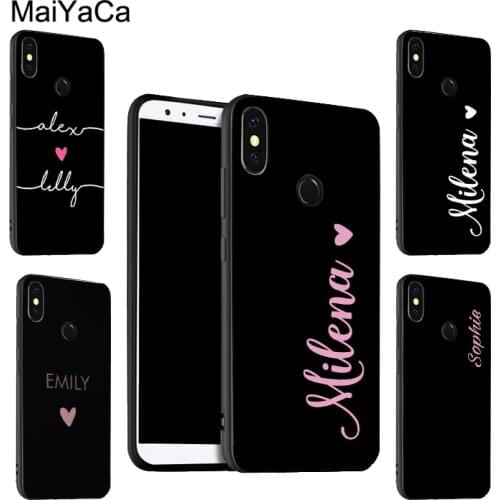 MaiYaCa PERSONALISED HANDWRITTEN NAMES For POCO X3 F2 Pro F1 Case For Redmi Note 9 Pro 8 T 7 9S 9C For Mi Note 10 Lite A3 9T