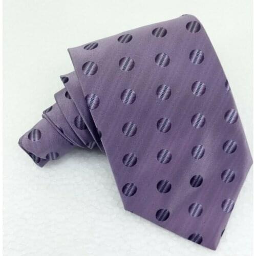 Cravatta uomo viola pois nuova Enrico Coveri seta long business marriage