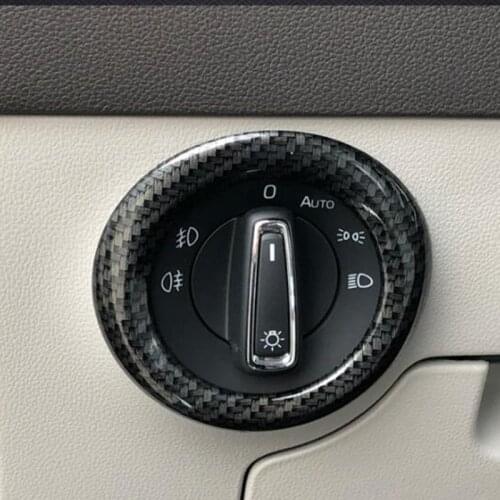 For Skoda Superb Car Styling Auto Accessories 2016 2017 2018 ABS Chrome Headlight switch Cover Trim