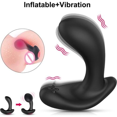 Dildo Vibrators Anal Toys For Men USB Wireless Remote Male Prostate Massager Strong Sucker Anal Plug Vibrator Sex Toys