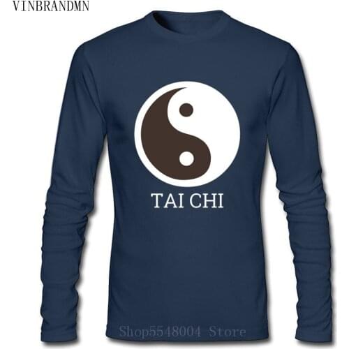 Kung Fu Master Karate T-Shirt Chinese Character Tai Chi Print Yin And Yang T Shirt New Taiji China Style Mens Casual Streetwear