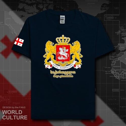 Georgia men t shirt fashion 2018 new jerseys nation team 100% cotton t-shirt clothing tees country Casual GEO Georgian summer 20