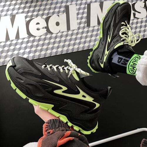 Mens Shoes Korean Style Trendy Shoes Student Casual Shoes Old Shoes Harajuku Style Sports Shoes Lace-up Breathable Shoes Men