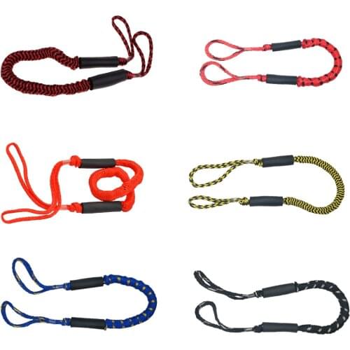 Multiple types Set Bungee Dock Line Mooring Rope for Boat 4 ft 2 Ropes Rope Bungee Cord Dockline Boats Kayak Accessories