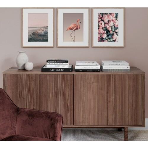 Nordic style Flower Sea Flamingo Wall Art Print Paper Painting Nordic Posters And Prints Wall Pictures For Living Room Decor