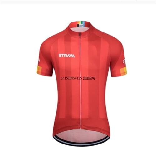Mens New STRAVA Latest Full Sublimation Quick-Drying Personalized Cycling Shirts, Top Short sleeve Breathable Cycling Jersey