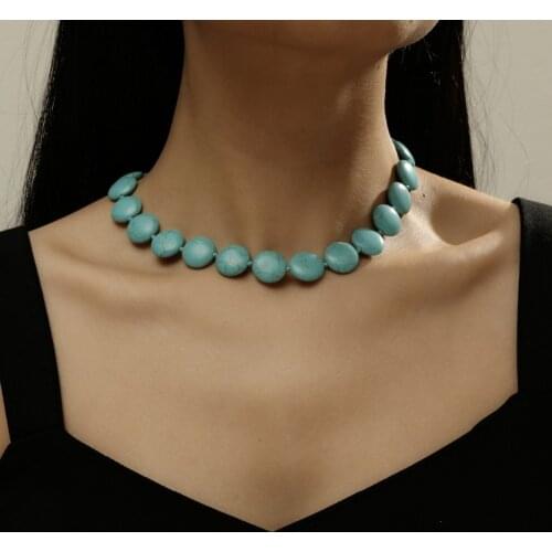 New Necklace Bohomia Hand Round Beads Necklace For Women Long Tassel Boho Necklace Jewelry Gifts