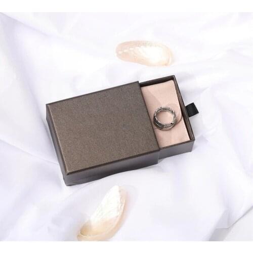 Wholesale custom ring boxes wholesale sliding box packaging paper box for jewelry