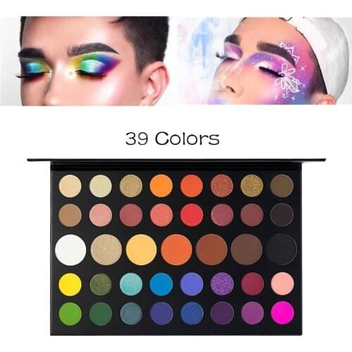 James Charles Nude Shimmer Eyeshadow Palette Makeup 39 Color Nautral Glitter For Face Pigments Eye Shadow Cosmetics Maquillaje