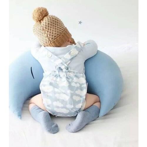 Plush Moon Pillow Super Soft Baby breastfeeding Pillow Baby Bed Cushion Creative Home Decor Doll Baby Sleeping Pillow