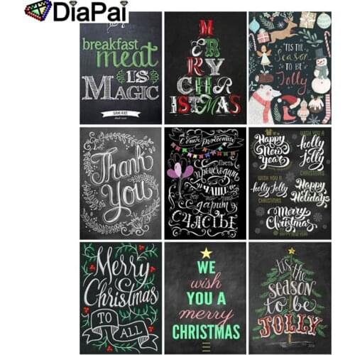 DIAPAI 100% Full Square/Round Drill 5D DIY Diamond Painting "Text landscape" 3D Embroidery Cross Stitch Home Decor