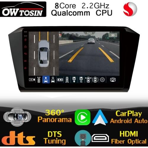 Qualcomm CPU Android Car Multimedia Player For Volkswagen VW Passat B8 CC Magotan 2017-2020 Radio GPS CarPlay 360 Panoramic DTS