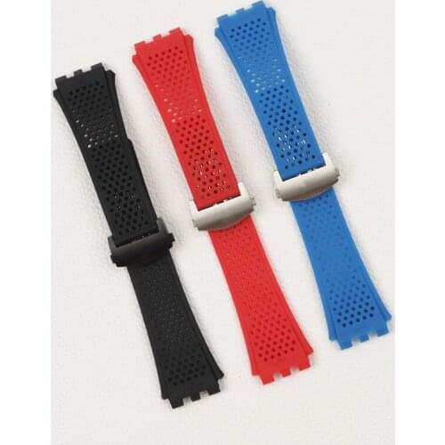 28mm soft rubber Silicone Black Submersible Men Watchband For TAG HEUER strap Watch Band Sport Bracelet belt Accessories