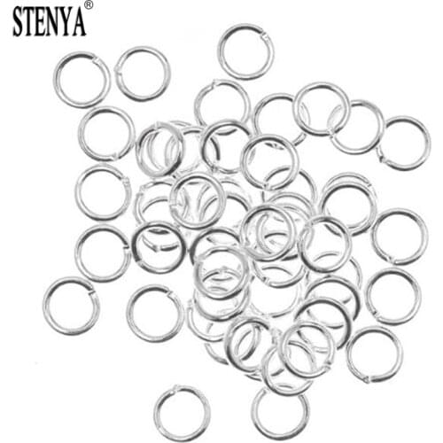 STENYA 4,5,7mm Split Ring Jump Rings Tassel Earrings Brinco Clasp Jewelry Making Beads Link Spacer Hooks End Metal Wire Loop Diy