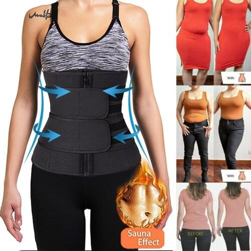 Steel Boned Waist Corset Trainer Sauna Sweat Sport Girdle Cintas Modeladora Women Weight Loss Lumbar Shaper Workout Trimmer Belt